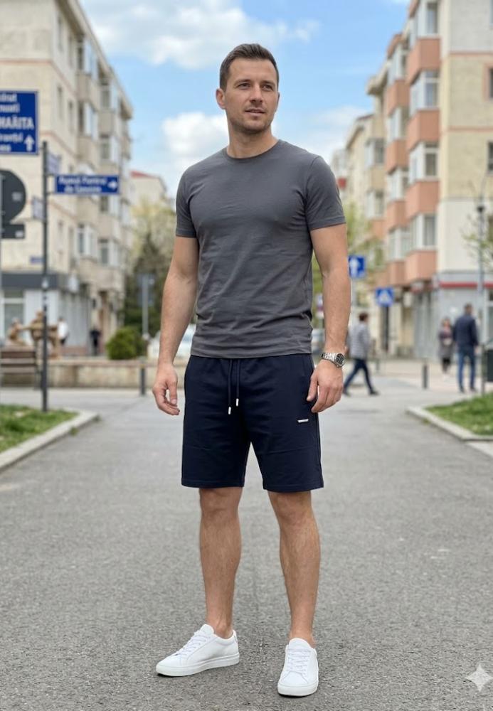 Pantaloni Scurți Bărbați,culoare Bleumarin , Engros